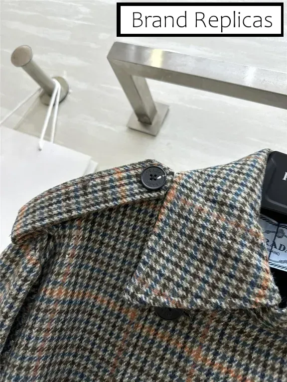 Prada Wool Long Trench Coat